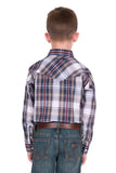 Wrangler Boys Shaun Logo Ls Shirt [sz:4]