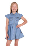 Wrangler Girls Poppy Short Sleeve Dress [sz:4]