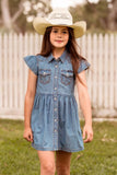 Wrangler Girls Poppy Short Sleeve Dress [sz:4]
