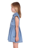 Wrangler Girls Poppy Short Sleeve Dress [sz:4]
