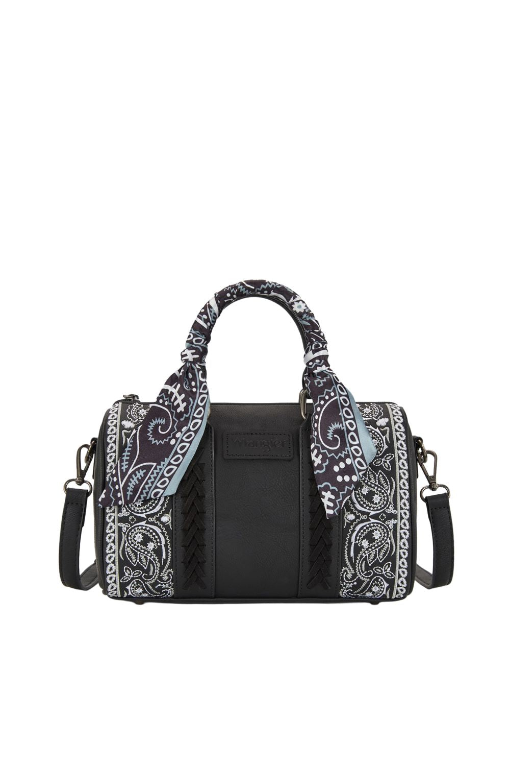 Wrangler Paisley Barrel Bag - Black