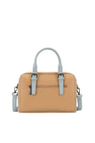 Wrangler Boston Stitch Barrel Bag - Camel/blue