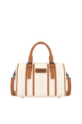 Wrangler Boston Stitch Barrel Bag - Natural/tan
