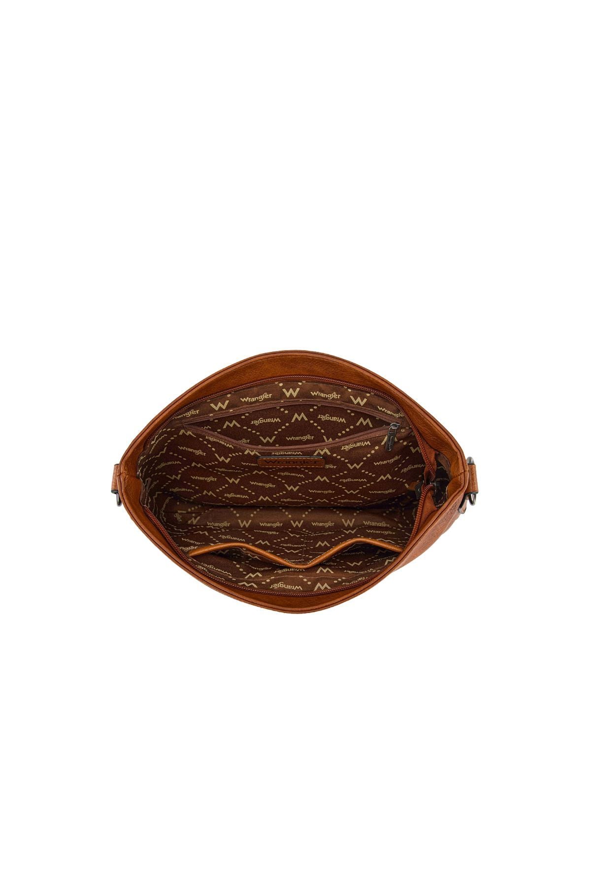 Wrangler Animal Print Slouch Bag - Tan Cow Print