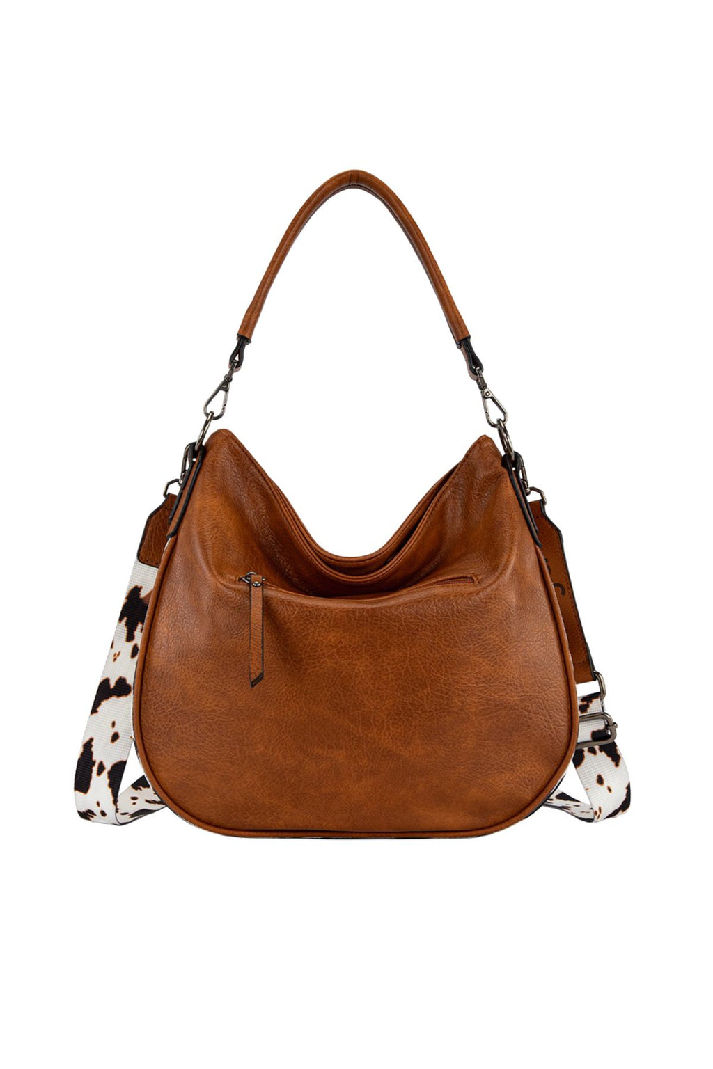 Wrangler Animal Print Slouch Bag - Tan Cow Print