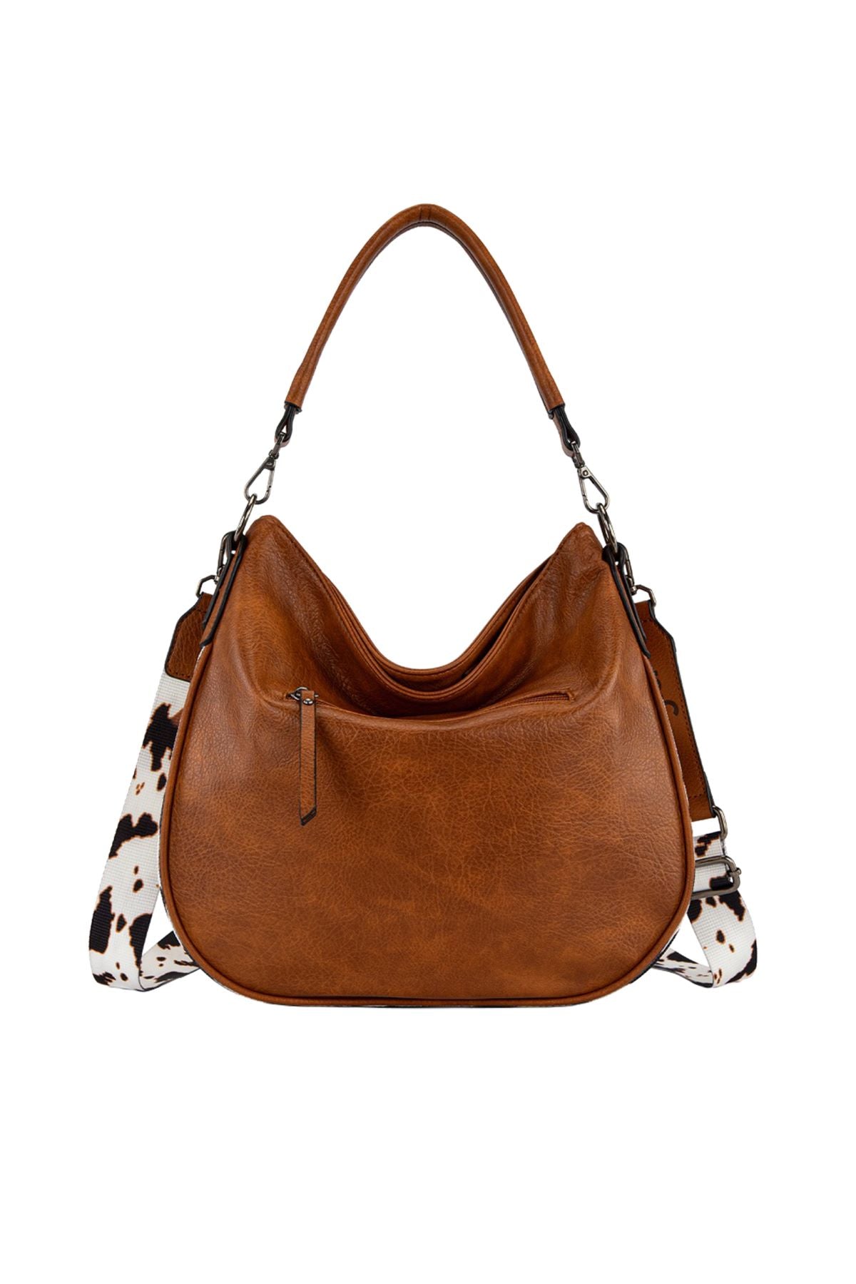 Wrangler Animal Print Slouch Bag - Tan Cow Print