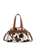Wrangler Cow Print Handbag - Tan