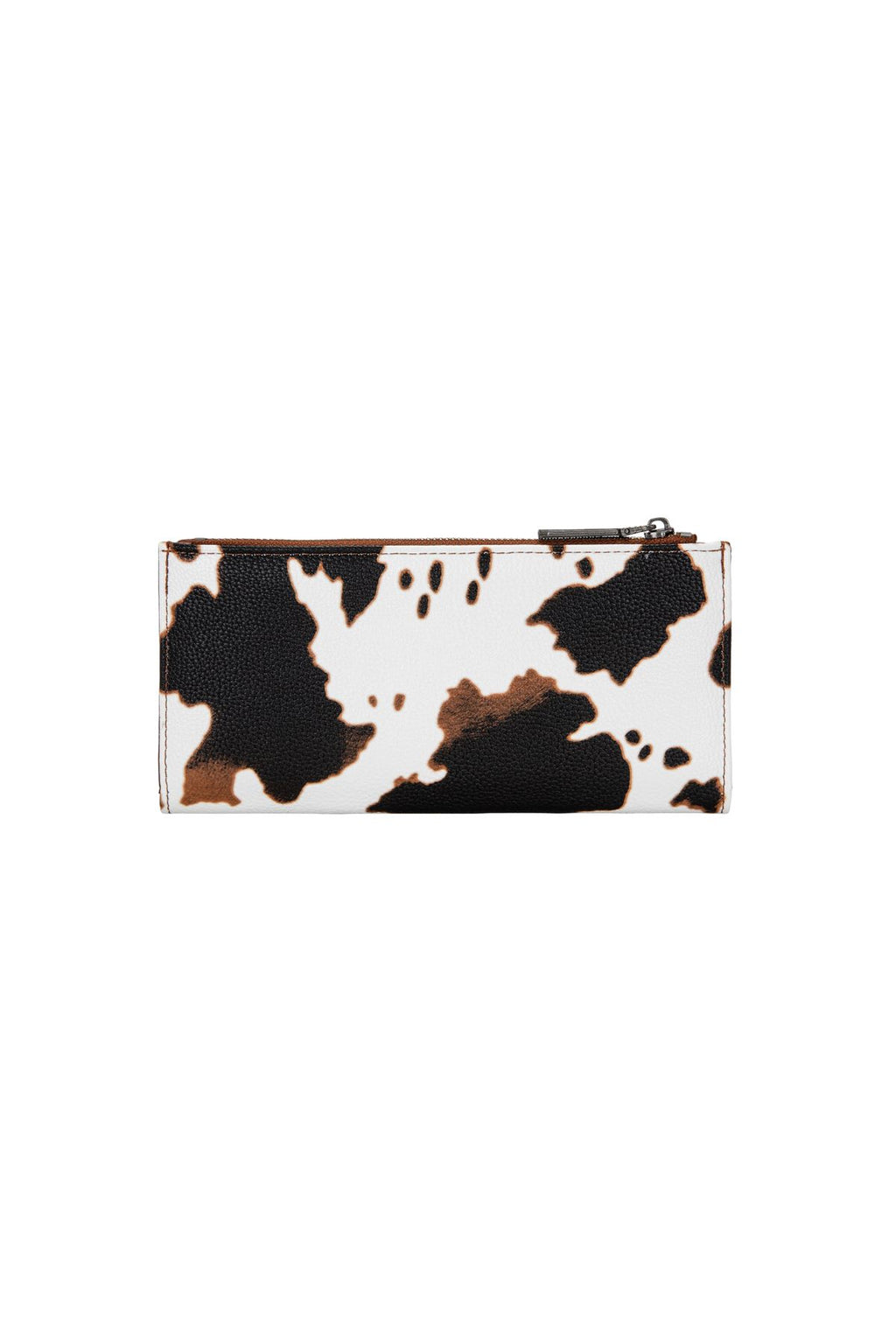 Wrangler Cow Print Slim Wallet - Tan