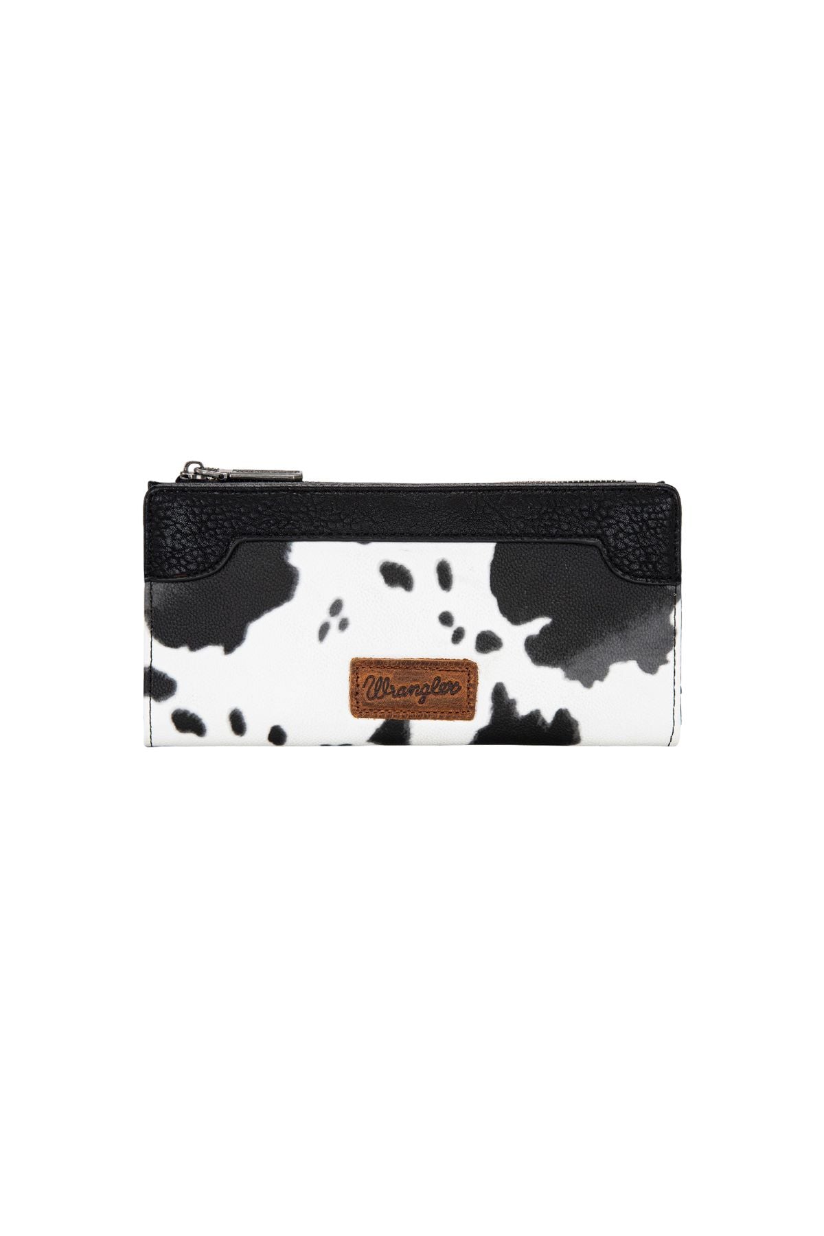 Wrangler Cow Print Slim Wallet - Black