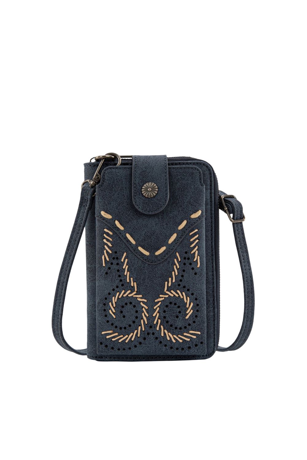 Wrangler Swirl Phone Wallet Bag - Navy