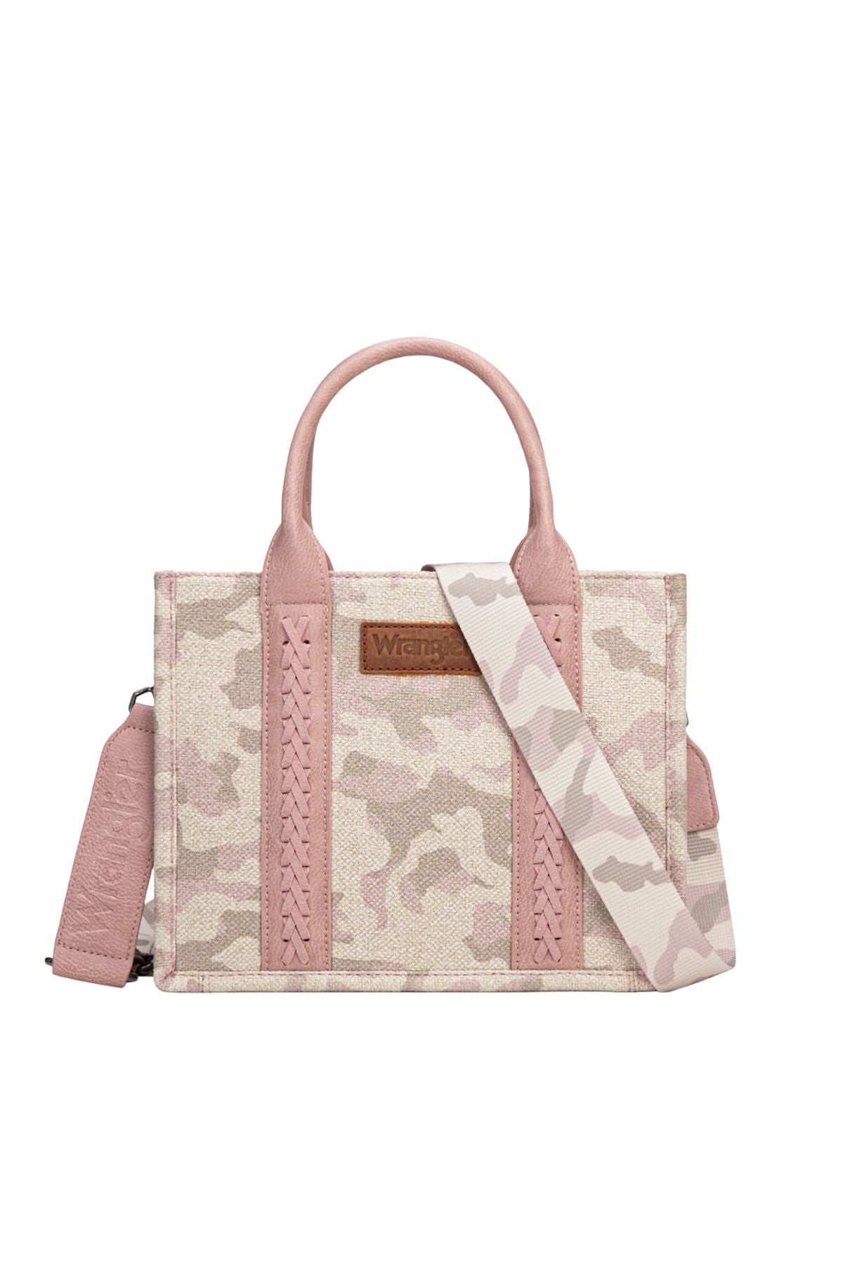 Wrangler Camo Print Crossbody Bag - Light Pink