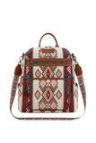 Wrangler Lia Aztec Convertible Backpack - Brown