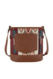 Wrangler Lia Aztec Crossbody Bag - Brown