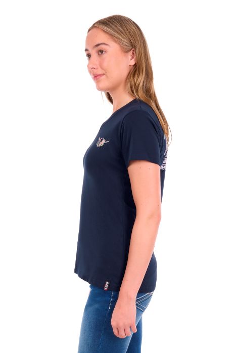 Bullzye Womens Belle V-neck Ss Tee [sz:12]