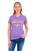 Bullzye Womens Annie V-neck Ss Tee [sz:8]