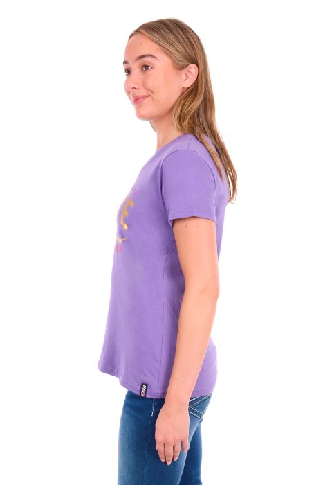 Bullzye Womens Annie V-neck Ss Tee [sz:8]