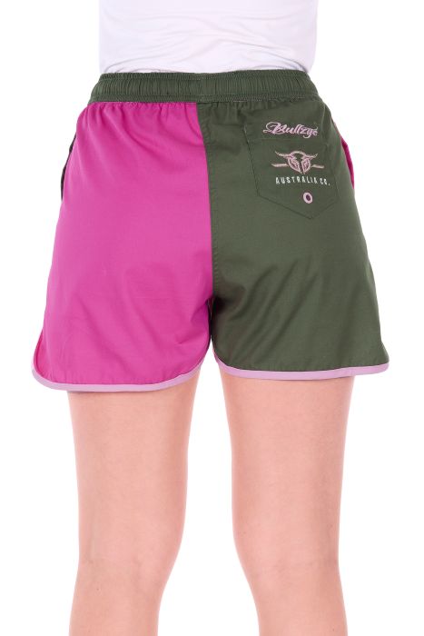 Bullzye Womens Cody Short- Hotpink/sage [sz:8]