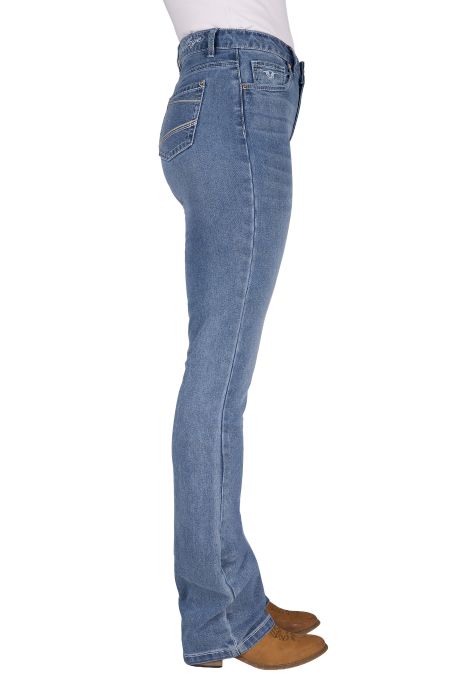 Bullzye Womens Beccy Hi-rise Boot Cut 34l [sz:6]