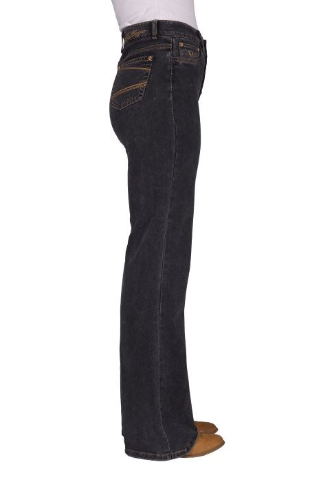 Bullzye Womens Krystal Wide Leg Jean 34l [sz:6]