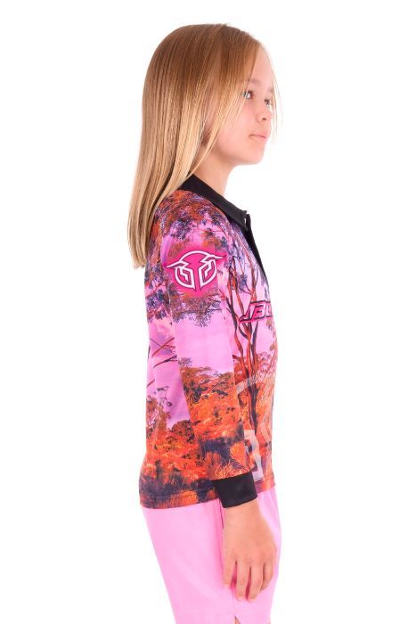 Bullzye Girls Grazing Horse Ls Tee [sz:4]