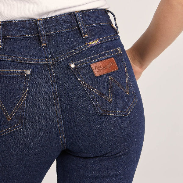 Jeans Wrangler Classic Womens Mid Bootcut Long Leg - Original Rinse [sz:10l]