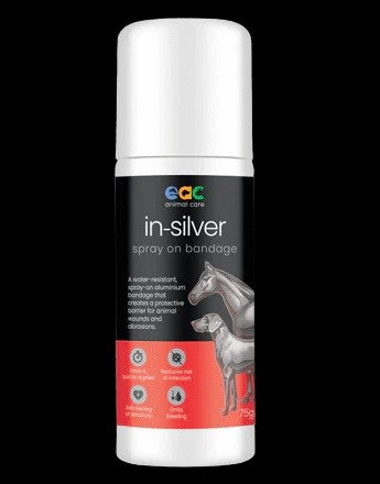 IN-SILVER SPRAY ON BANDAGE FOR HORSES