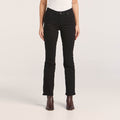 Wrangler Womens Mid Waist Bootcut Jeans - Black