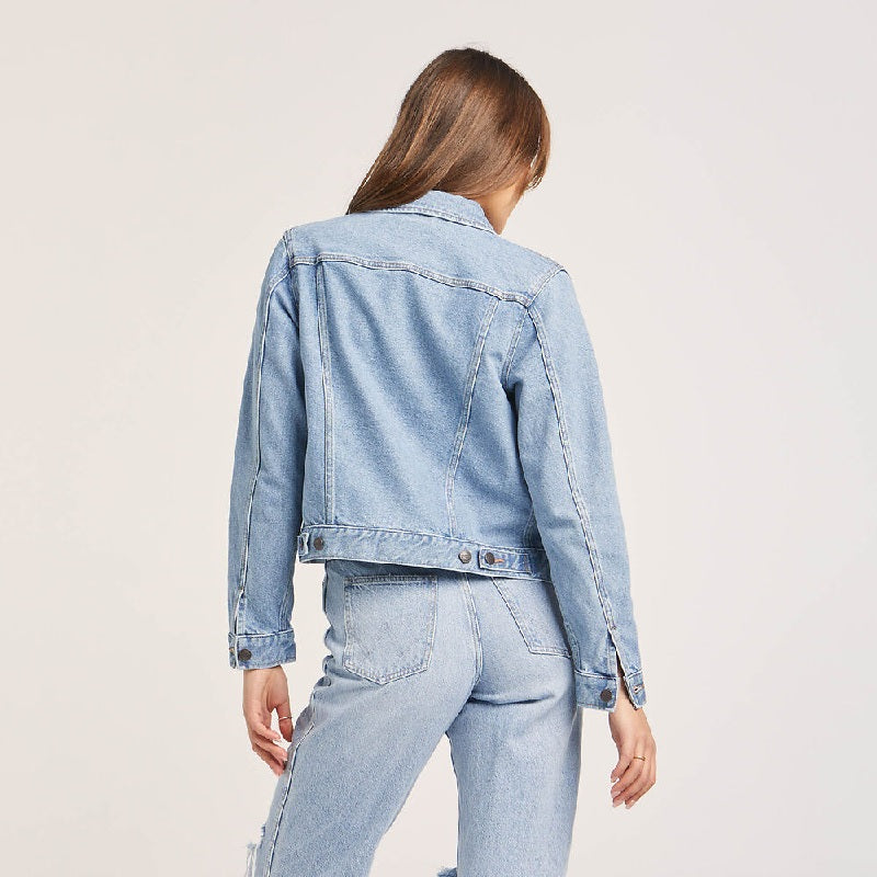 Wrangler Classic Trucker Womens Denim Jacket - Light Stone