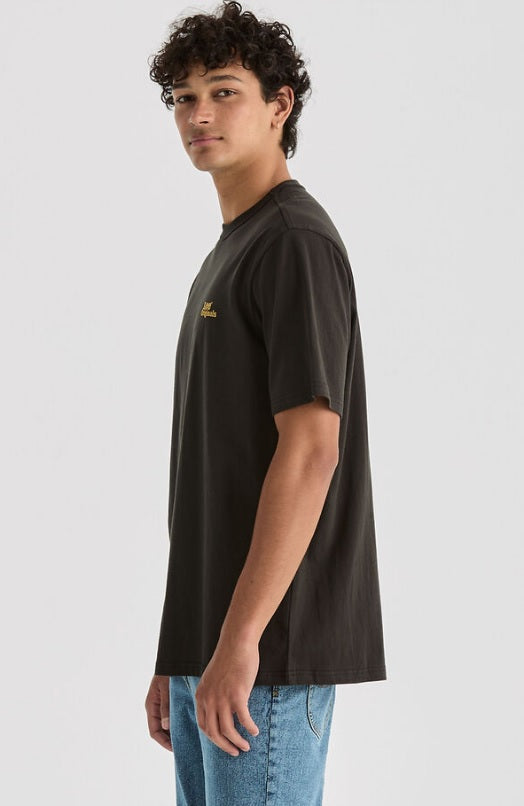 LEE ORIGINALS RELAXED MENS TEE - WORN BLACK [SZ:M]