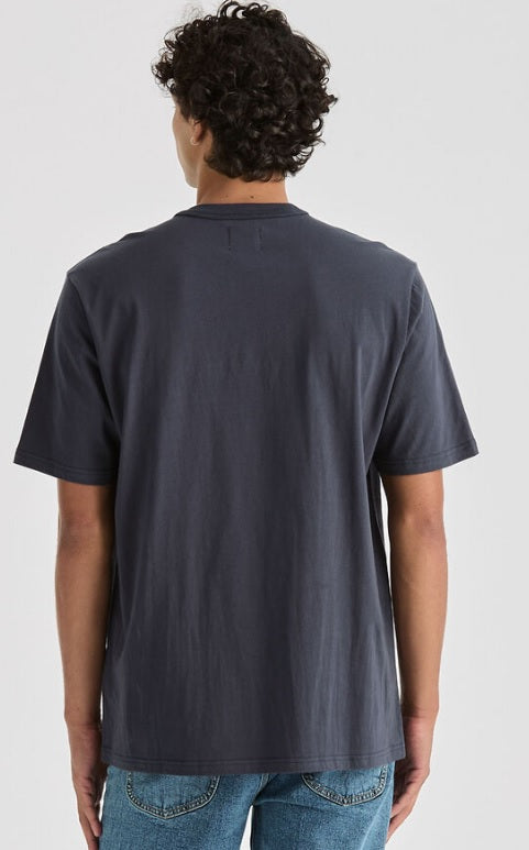 LEE ORIGINALS RELAXED MENS TEE - WASHED NAVY [SZ:S]