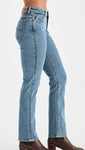 LEE LWM MID STRAIGHT WOMENS JEANS - BLUE STONE [SZ:5]