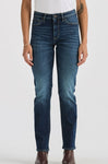 LEE LWM MID STRAIGHT WOMENS JEANS - AGED INDIGO [SZ:6]