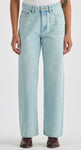 LEE LWM HIGH RISE WIDE LEG WOMENS JEANS - SOFT BLUE [SZ:6]
