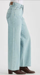 LEE LWM HIGH RISE WIDE LEG WOMENS JEANS - SOFT BLUE [SZ:6]