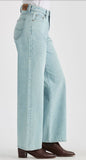 LEE LWM HIGH RISE WIDE LEG WOMENS JEANS - SOFT BLUE [SZ:6]