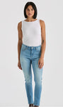 LEE LWM MID SLIM WOMENS JEANS - AUTHENTIC FADE [SZ:5]