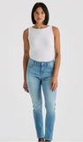 LEE LWM MID SLIM WOMENS JEANS - AUTHENTIC FADE [SZ:5]