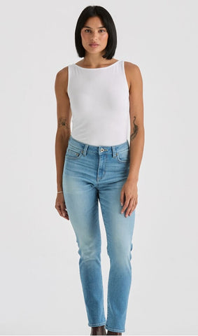 LEE LWM MID SLIM WOMENS JEANS - AUTHENTIC FADE [SZ:5]