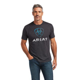 ARIAT MENS BLENDS T SHIRT - CHARCOAL HEATHER